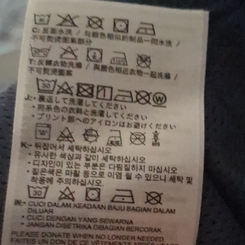 Converse XS Blue  Perforated Top Athletic Spellout tee top - Picture 11 of 13